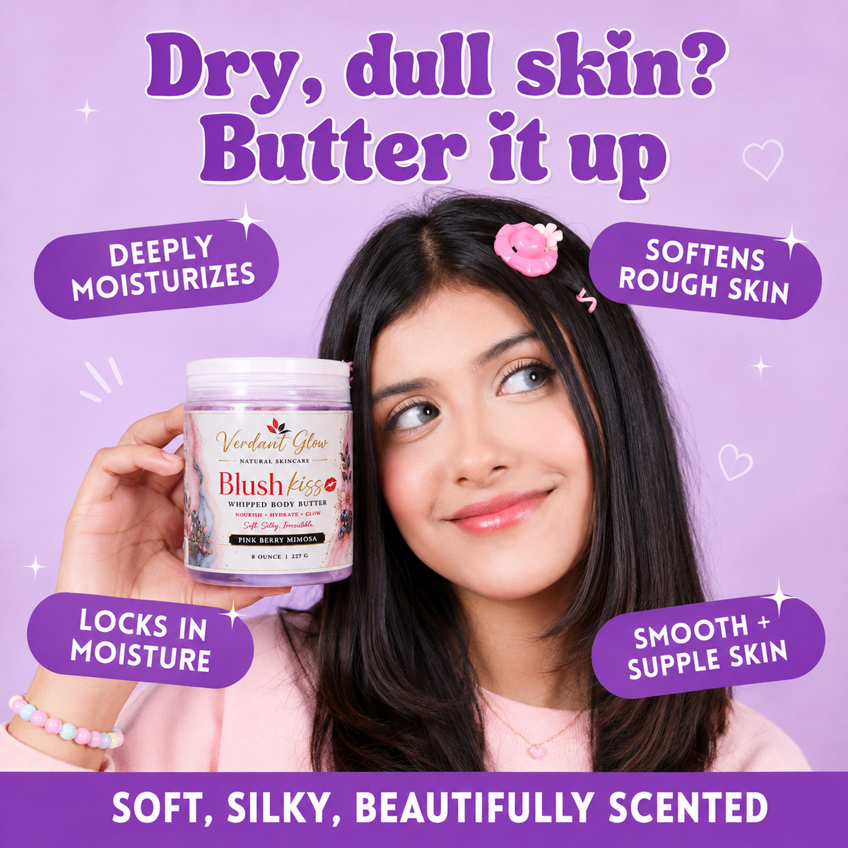 Verdant Glow Whipped Body Butter – Blush Kiss