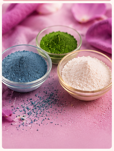 Blue Tide, Grasshopper and Kai Mica Powders