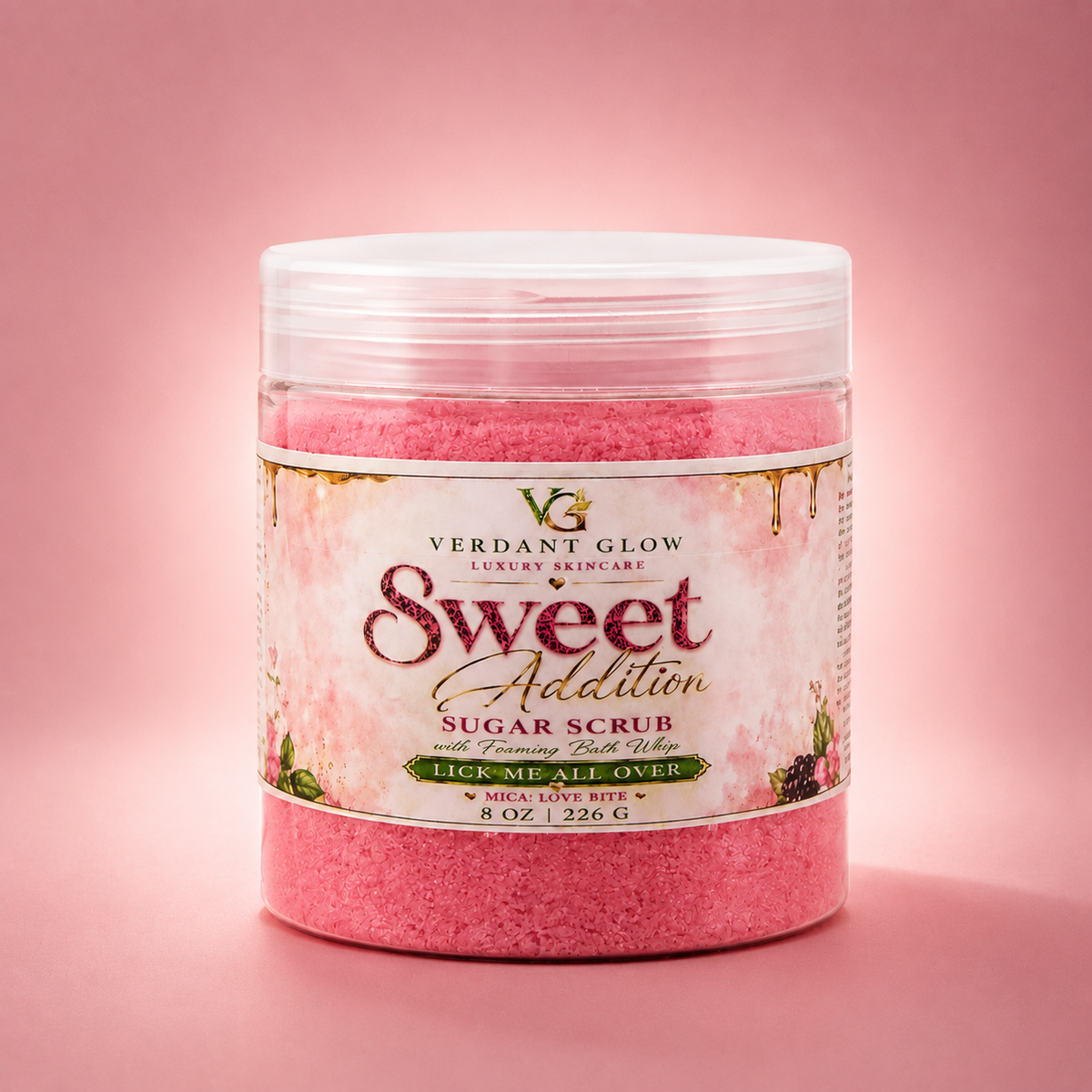 Verdant Glow Sweet Addiction - sugar scrub